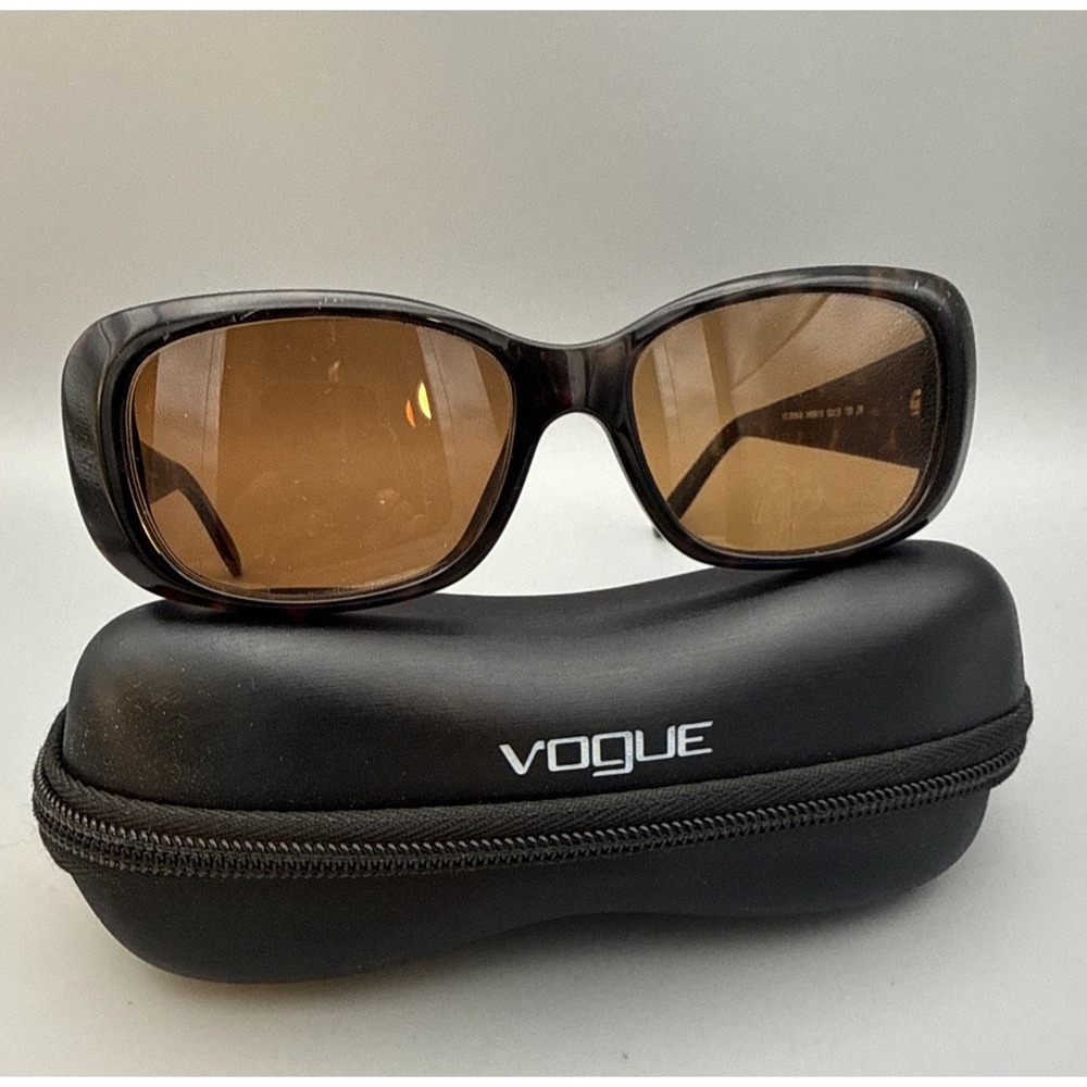 Vogue VO2606S (W656/13) Dark Havana Ivy League Rich VtgPolarized Sunglass & Case